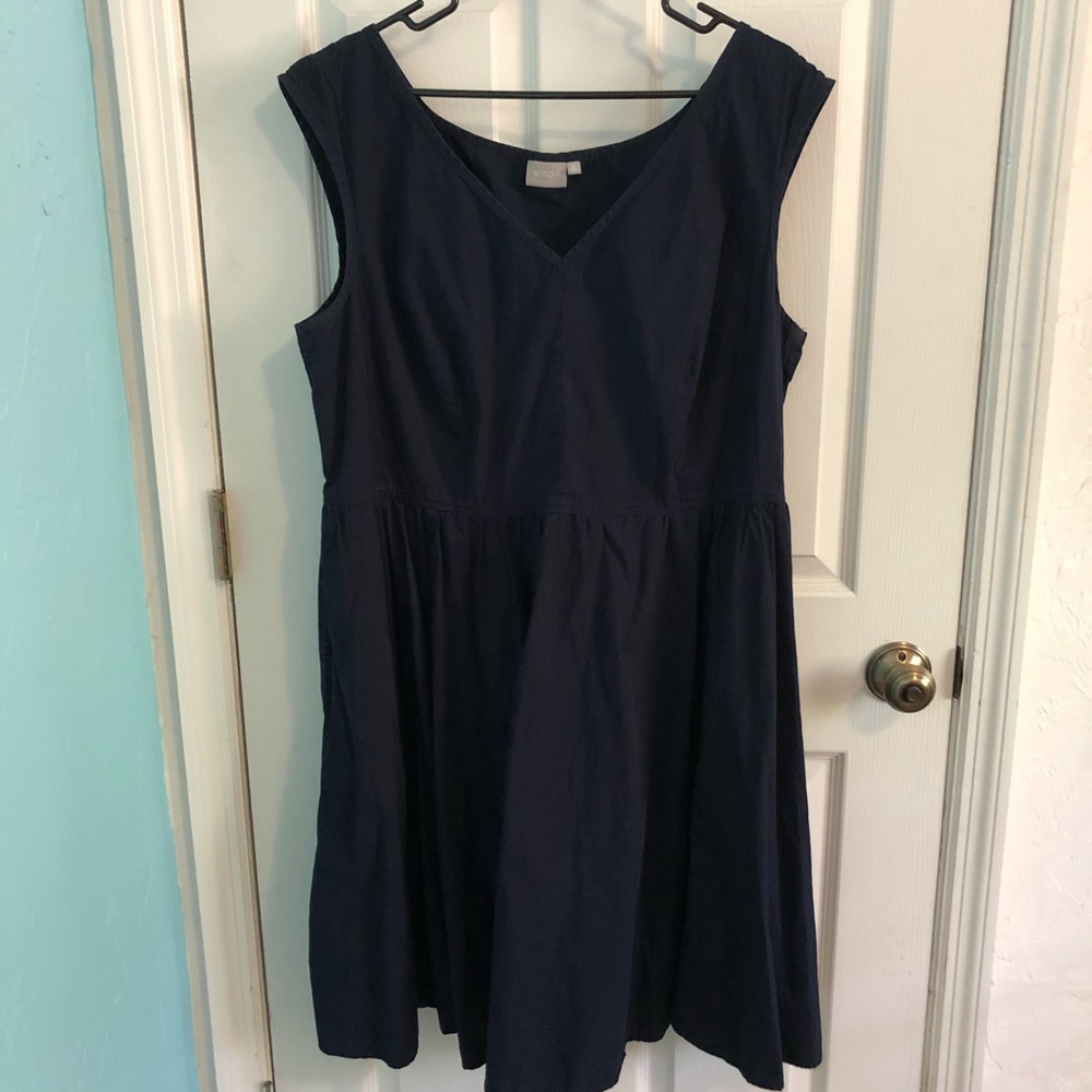 Navy eShakti dress with pockets!